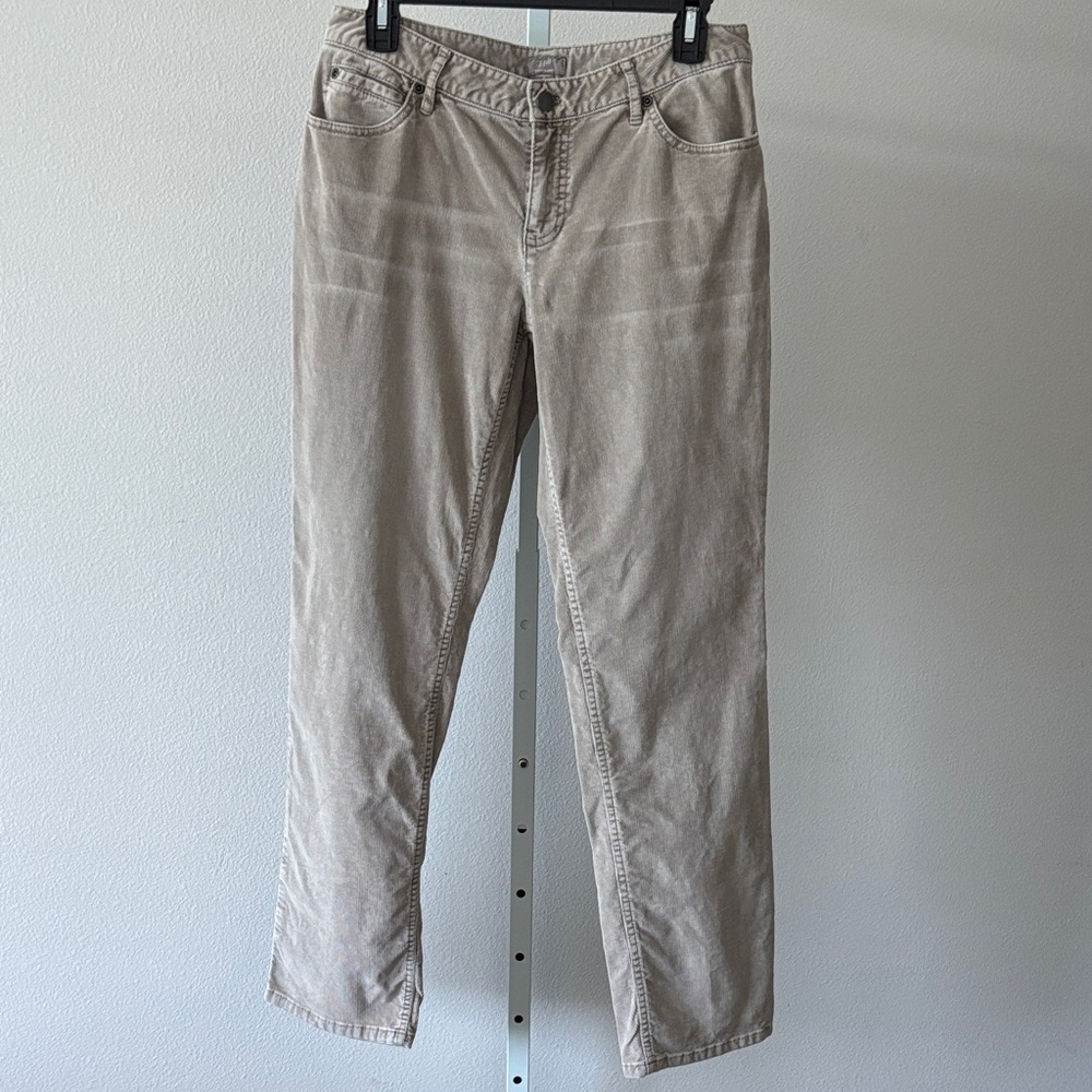 J.Jill Boyfriend Pants 6 Stretch Corduroy Quiet Luxury Preppy Casual Cabincore - Picture 3 of 14